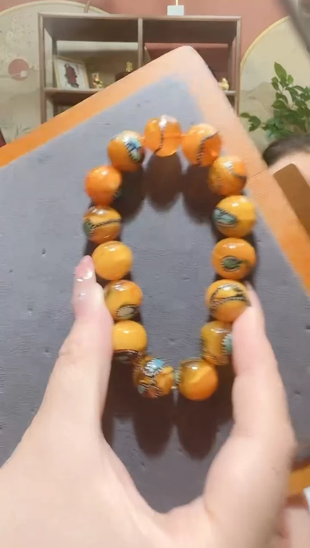 蜜蜡颈饰未镶嵌192天然蜜蜡珠宝奇石全都保真