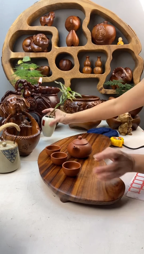 香樟木A43三足随型干泡/尺寸51*22*4