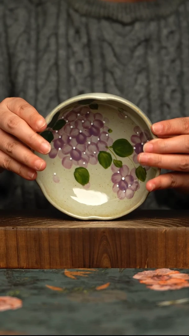 杯釉下彩手工手绘同款陶器