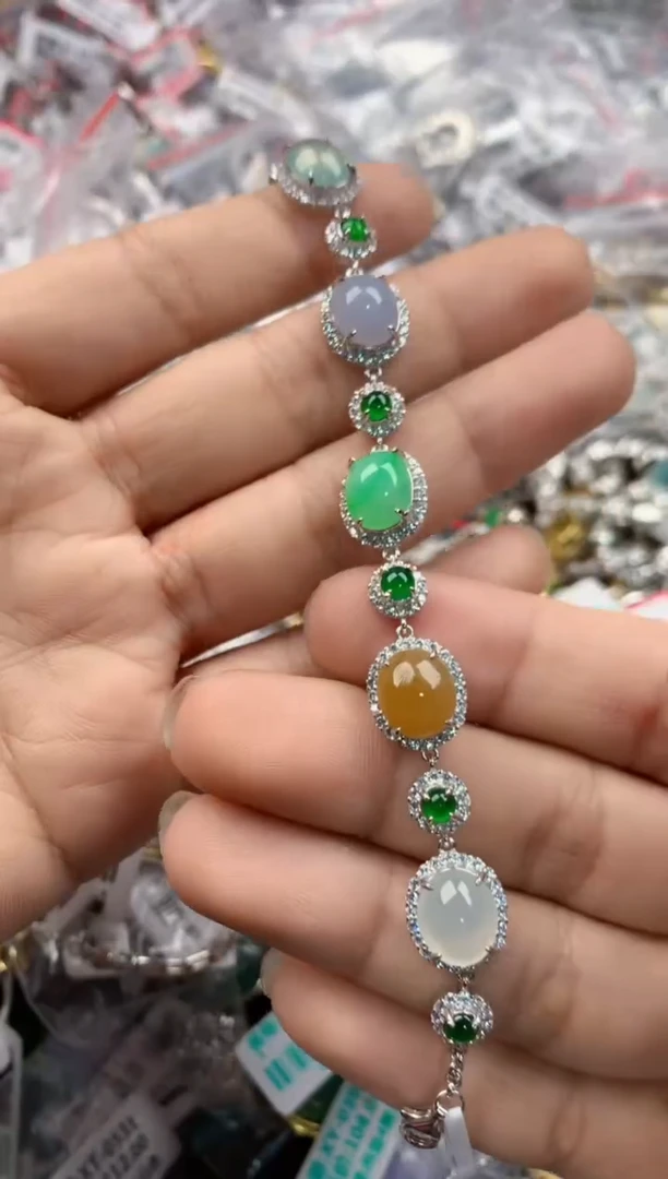银S925镶嵌戒指翡翠333----6