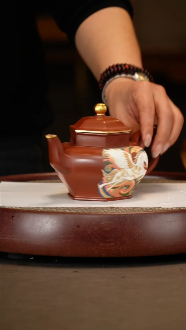 【闪购商品】紫砂茶壶【吴顺华】大红袍六方宫灯