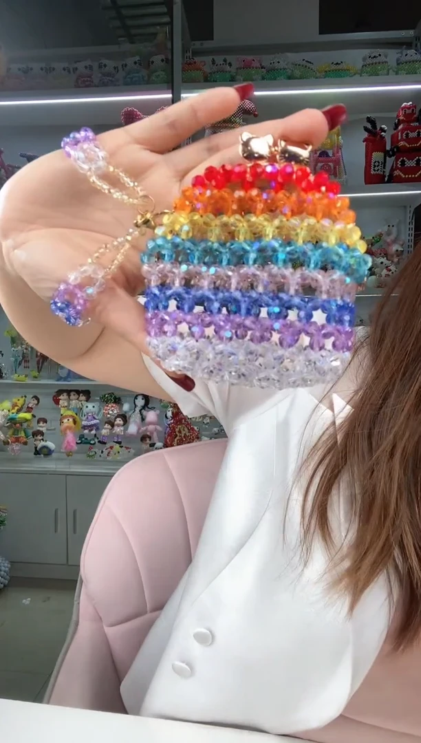 玻璃1065卡6球珠彩虹包包材料包1套