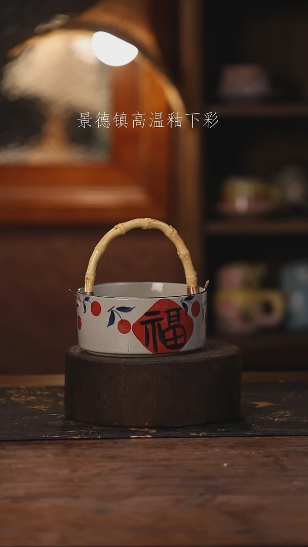 陶瓷景德镇高温釉下手绘陶瓷534