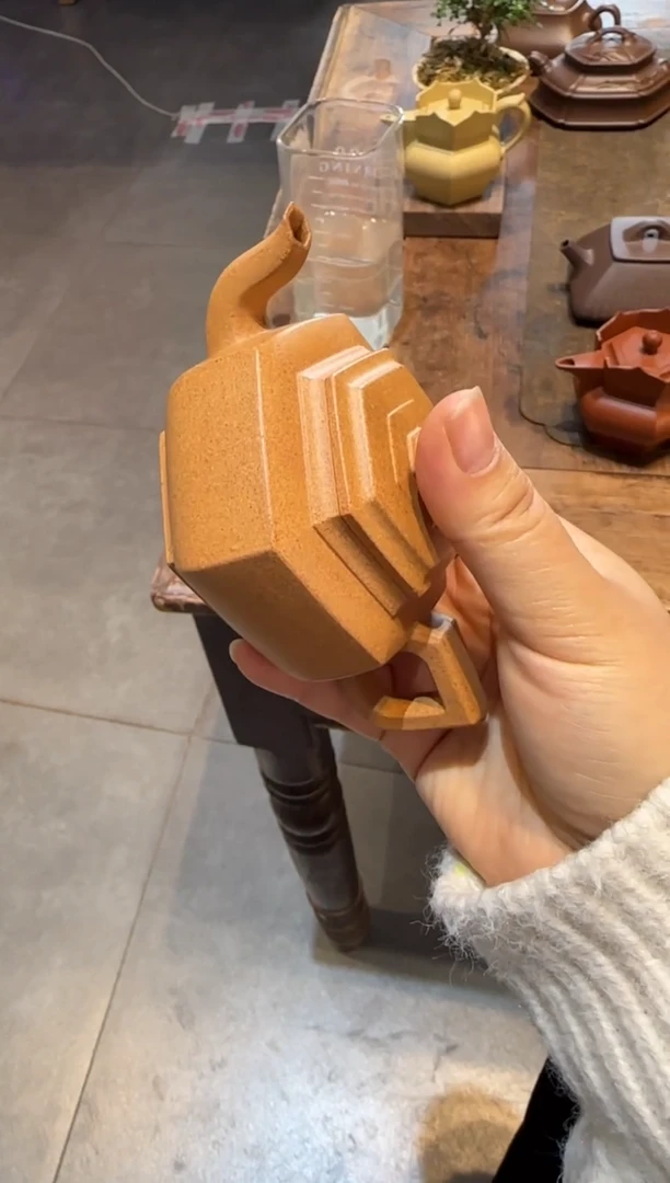 茶壶紫砂如*六方雪华 黄金段