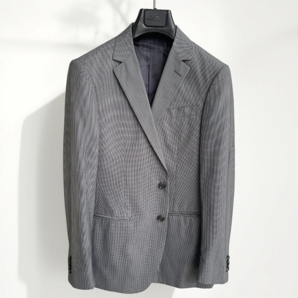 细格纹/经典休闲/实体到店商场3290专柜品牌撤柜西装男装单西2粒