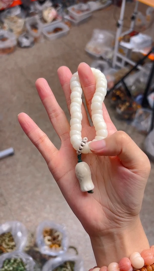 吊坠菩提根/象牙果白色大肠 白色鱼
