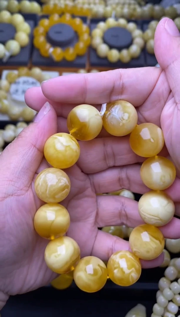 裸石琥珀未镶嵌小*豆 大小姐珠宝严选52