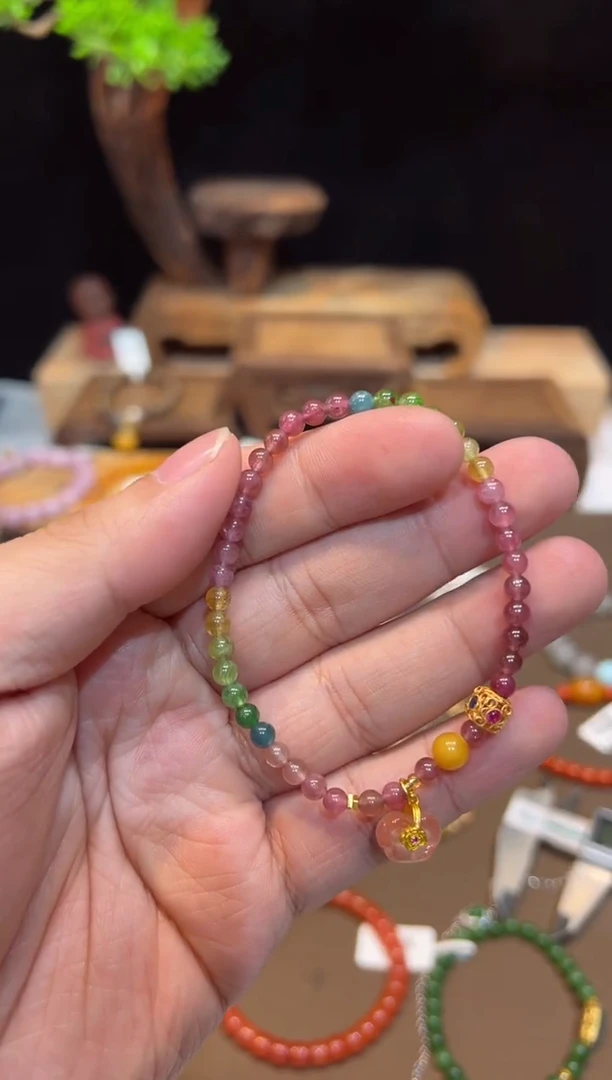 【闪购商品】碧玺手链未镶嵌手饰@@F3967