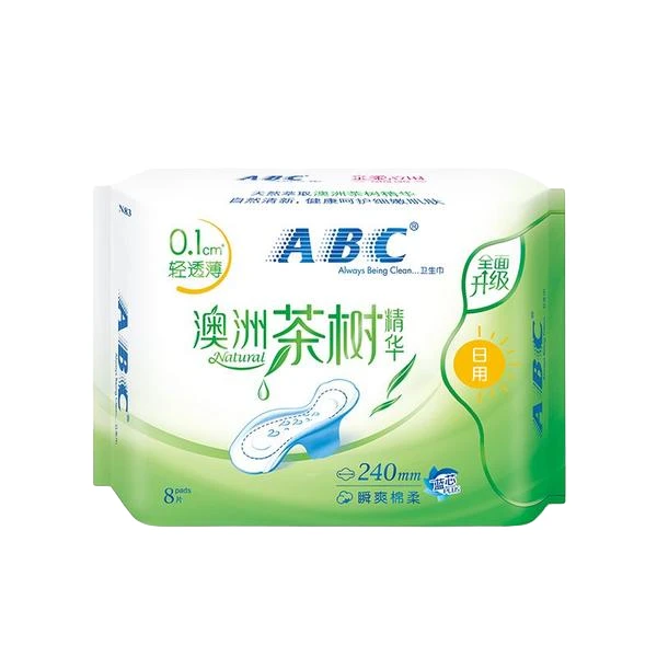 ABC亲柔立围卫生巾日用240mm8片