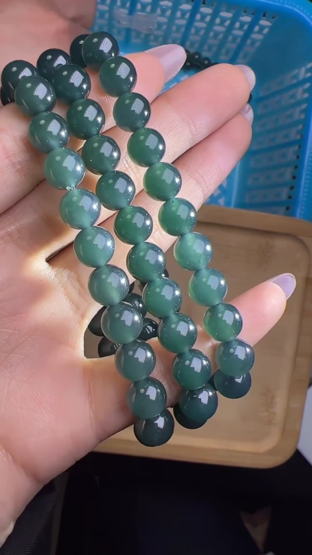 【闪购商品】翡翠手链未镶嵌GD1578约7mm多样性发一件