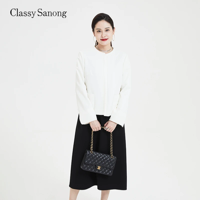 Classy Sanong短款直肩箱型外套