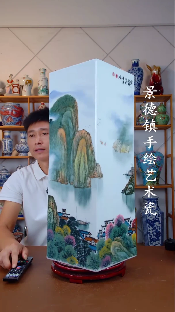 现代景德镇手工手绘陶瓷摆件64