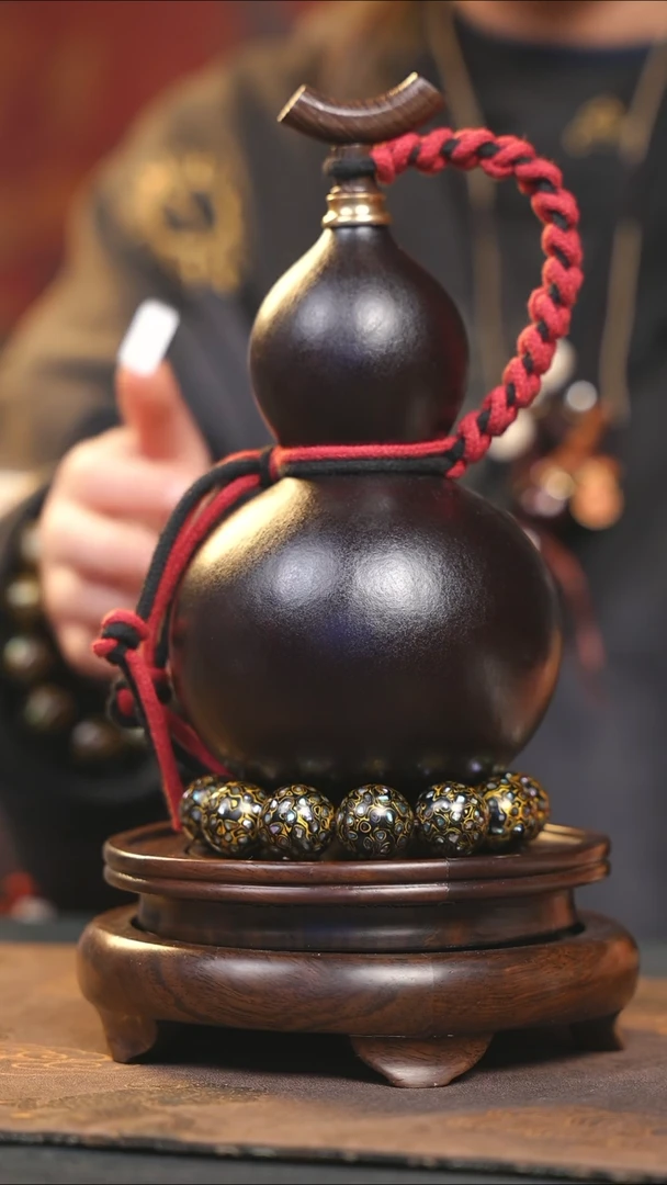 【闪购商品】YS236大漆酒葫芦不包手串及旋转底座