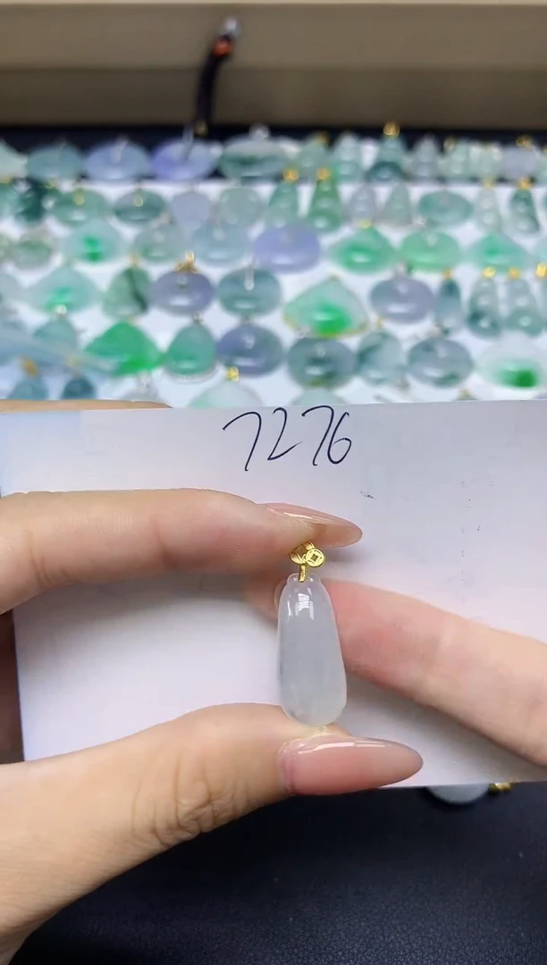 颈饰未镶嵌翡翠天然缅甸A货翡翠百元以上9元证书费自理