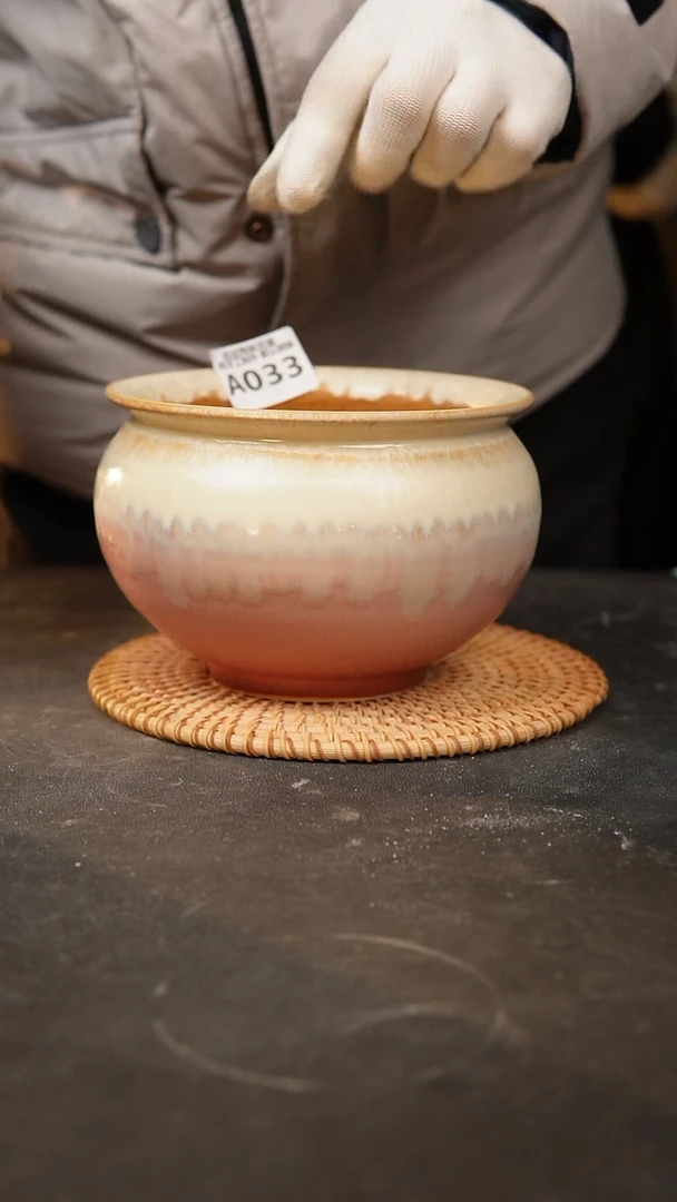 【闪购商品】瓷片033泥泥手工花盆