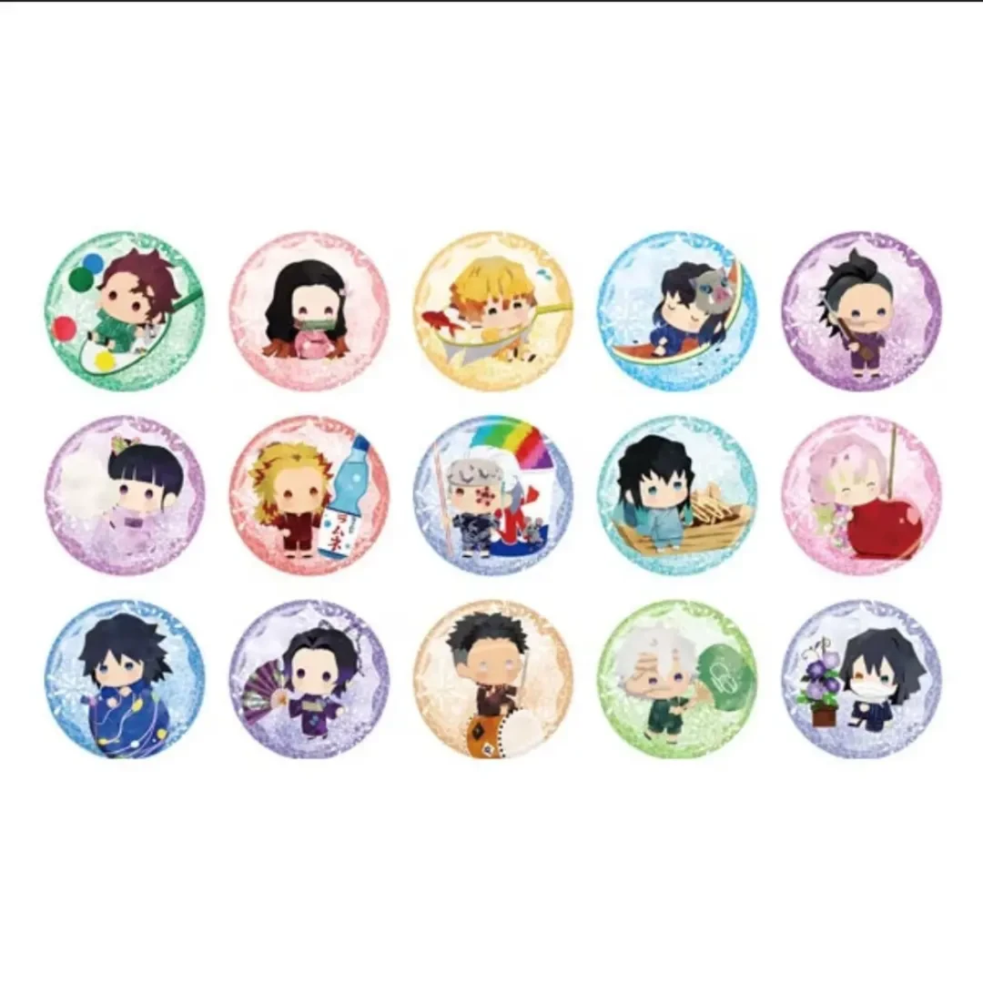 【鬼灭之刃】日谷国现全家联动 qqr吧唧徽章 立牌盲盒