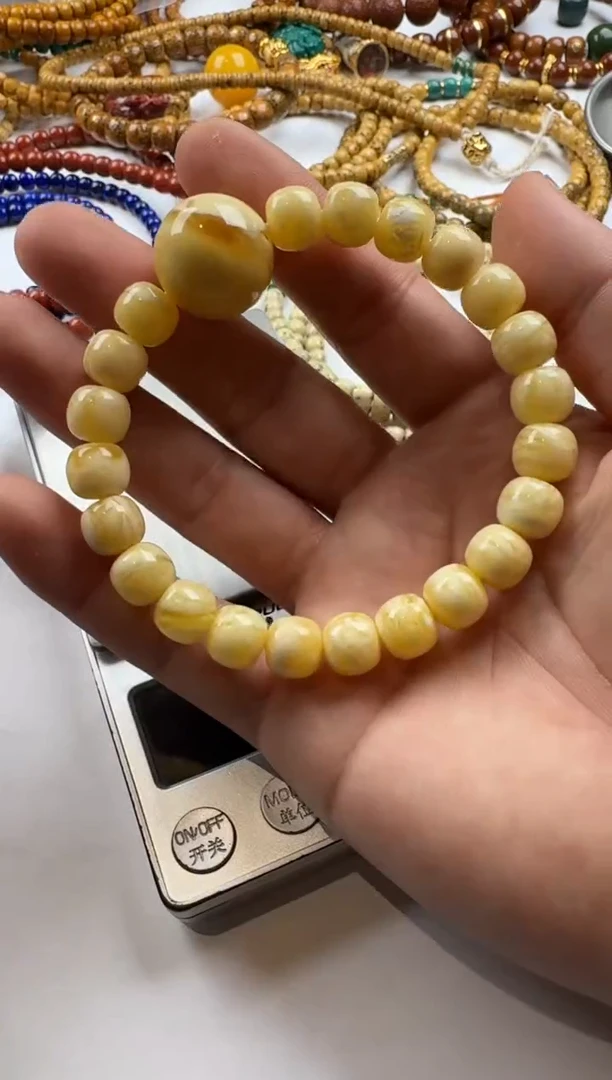 裸石蜜蜡未镶嵌蜜蜡手串