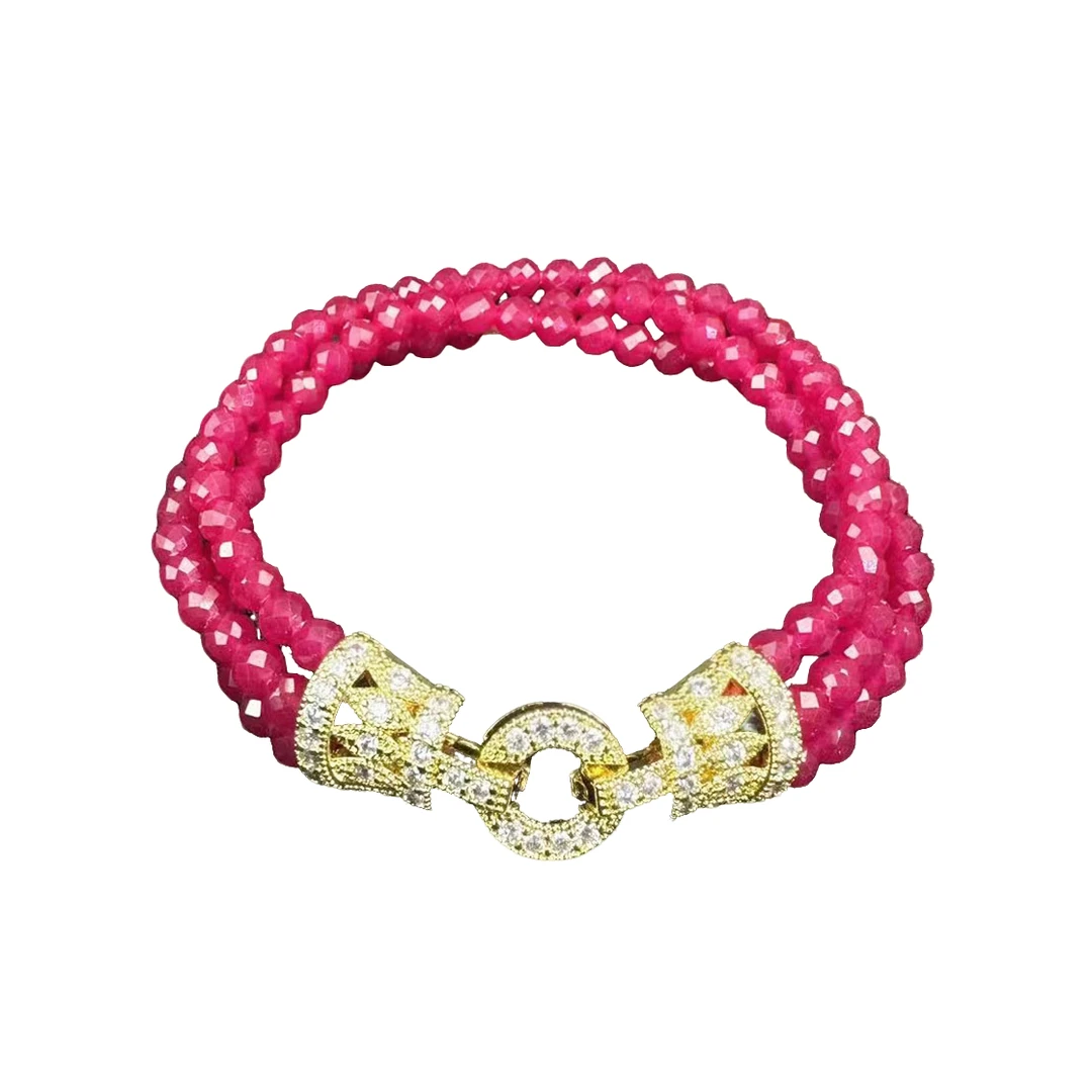 红宝石培育满天星手串C1093赠送礼盒(多样性发)