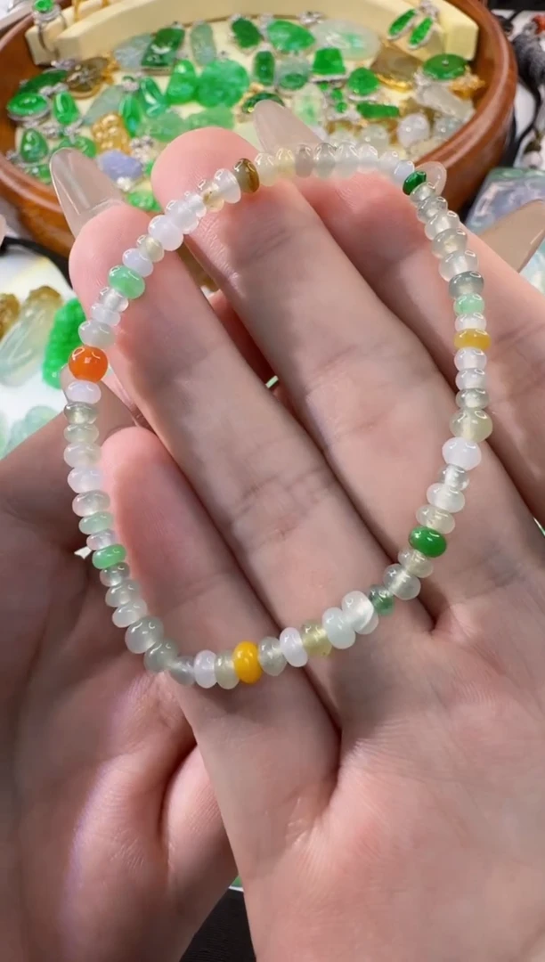 未镶嵌手串翡翠缅甸A货翡翠