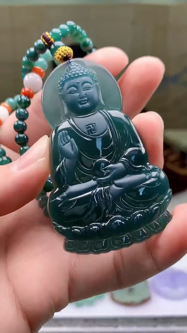 【闪购商品】定制翡翠未镶嵌5152bb-毛货挂件41赠珠链