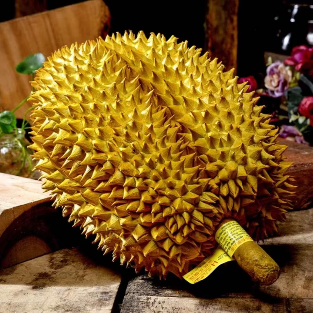 泰国金枕新鲜榴莲整颗鲜果树熟带壳软糯香甜2.1斤-10斤核小金枕金枕越南社会主义共和国