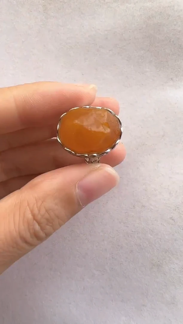 【闪购商品】未镶嵌琥珀裸石10313176-戒指