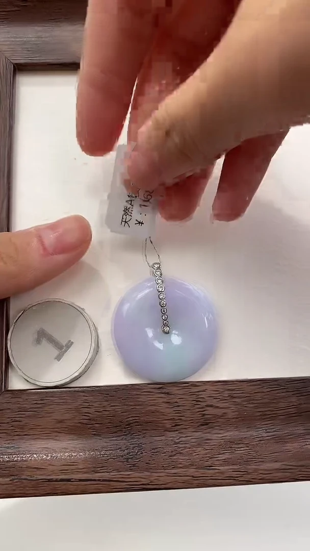 颈饰银S925镶嵌翡翠天然缅甸a货翡翠(多样性发其一