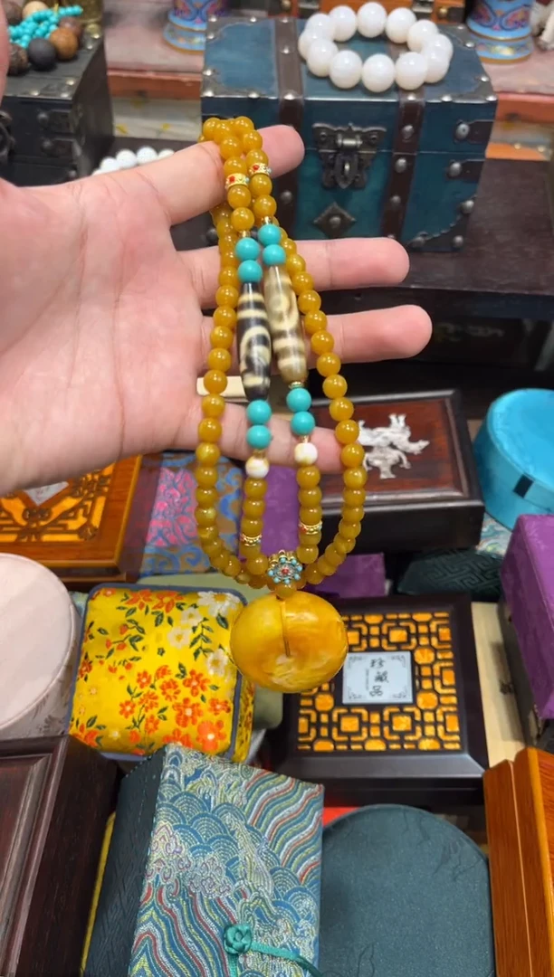 未镶嵌蜜蜡裸石Q刘哥高端专属精品27