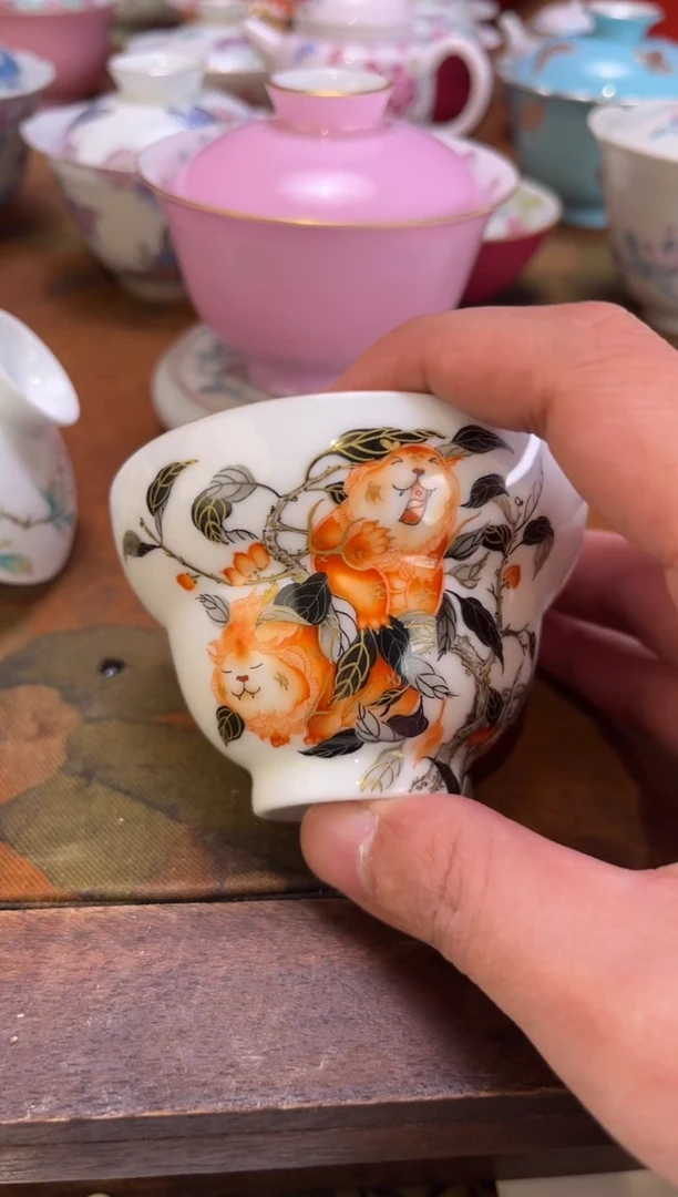 景德镇纯手绘陶瓷茶具