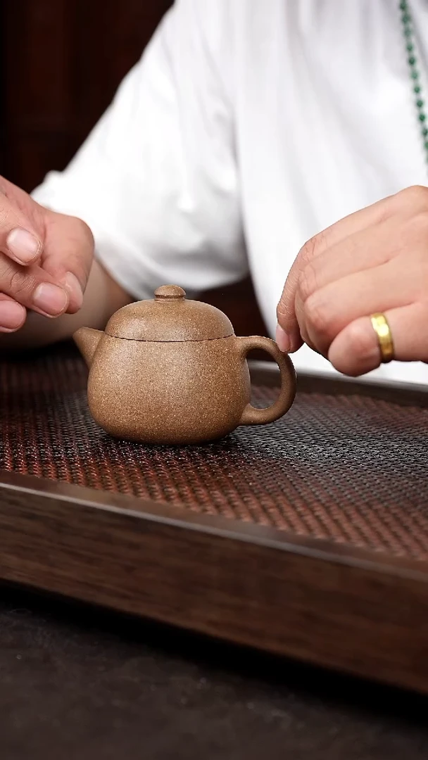 茶壶紫砂芝麻绿宽口文旦