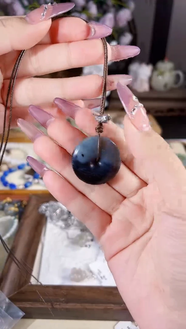 项链银S925镶嵌和田玉多样性发其一孤品默认微瑕