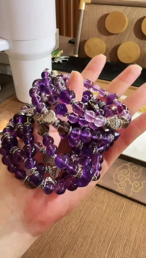 水晶手串银S925镶嵌手串 多样性发货 发一条