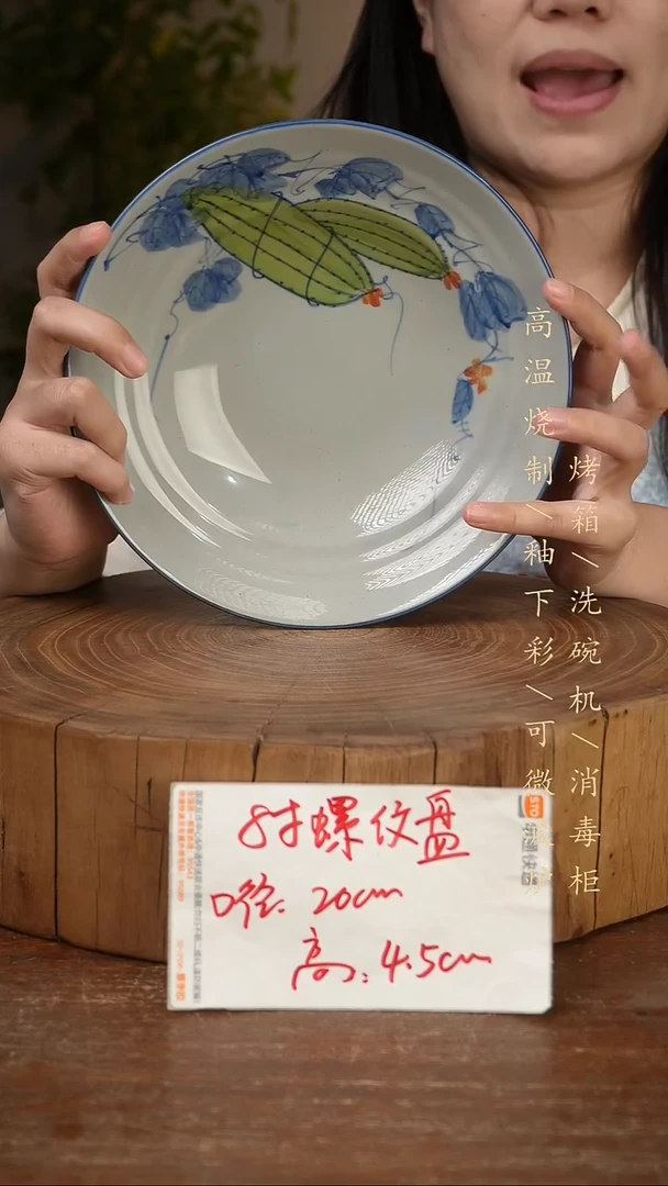 碗瓷景德镇手工手绘高温瓷釉下彩