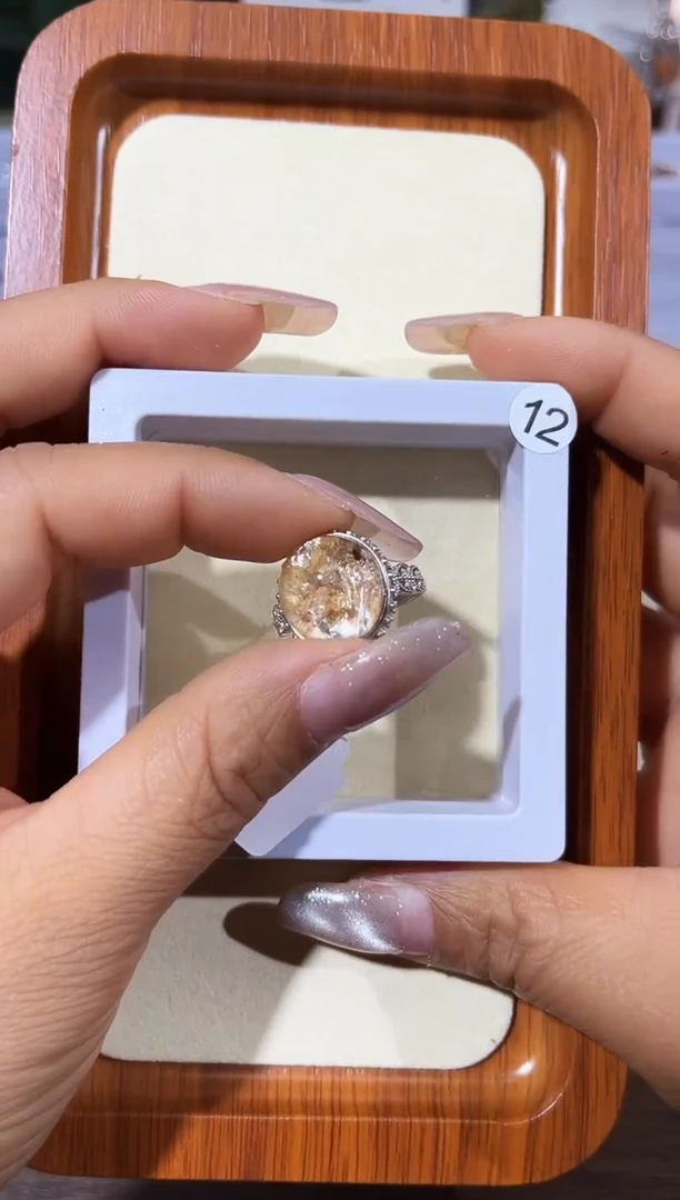 【闪购商品】水晶戒指银S925镶嵌定制
