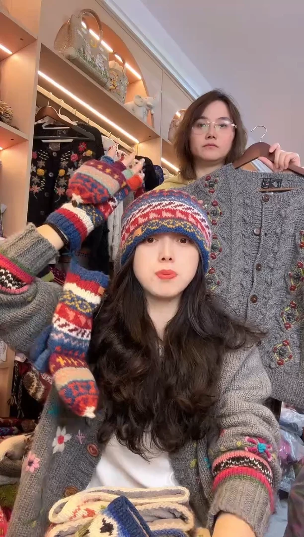 羊毛3****7新款百羊毛帽子+手套