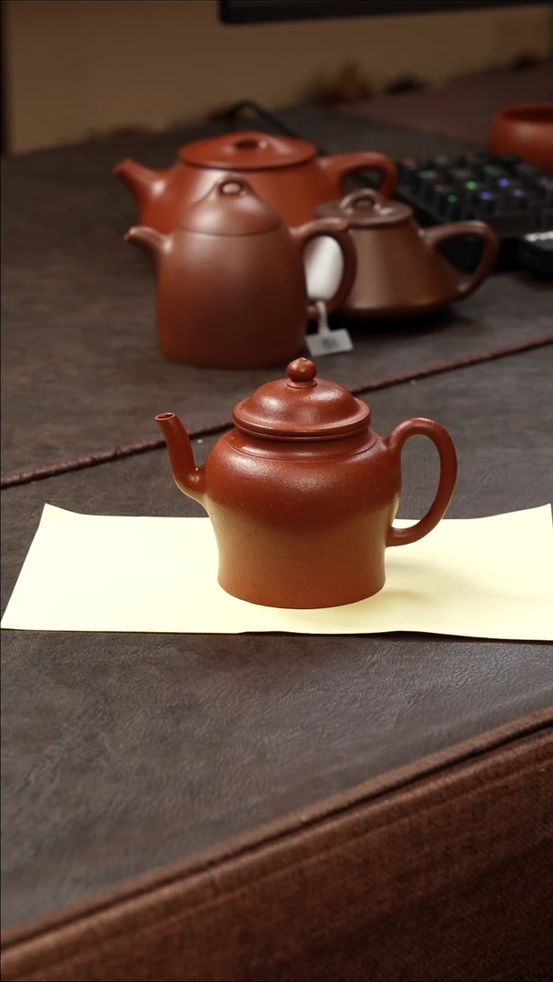 茶壶紫砂壶·23生砂慕古宫灯170cc