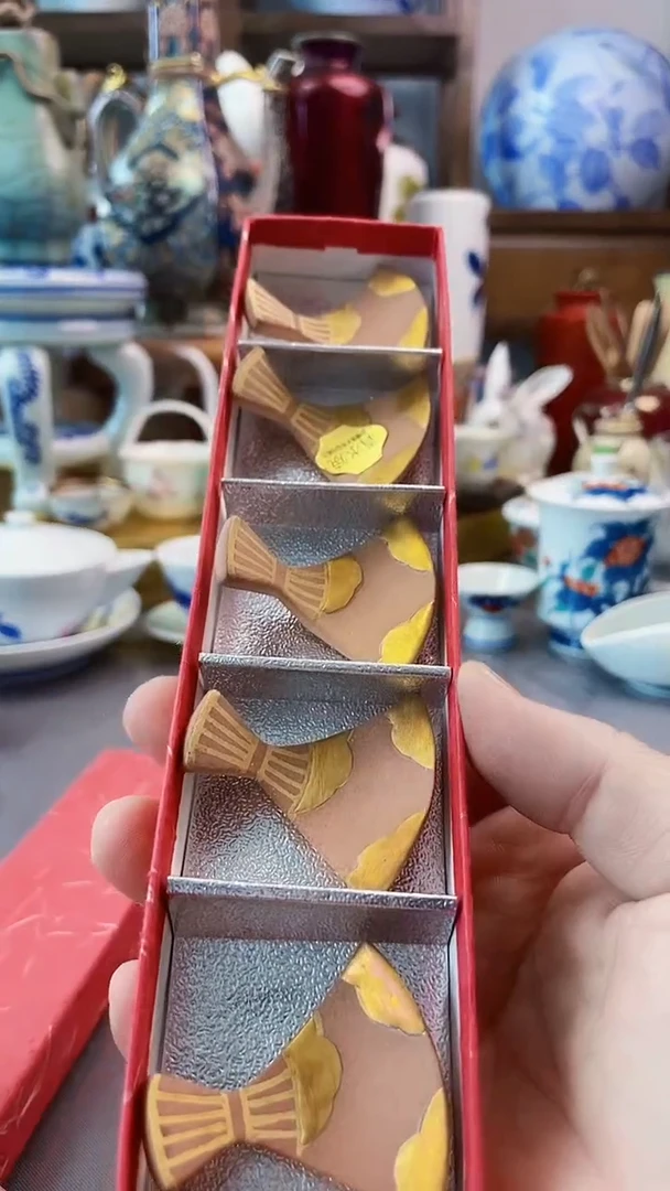 瓷片清水烧筷置五件套