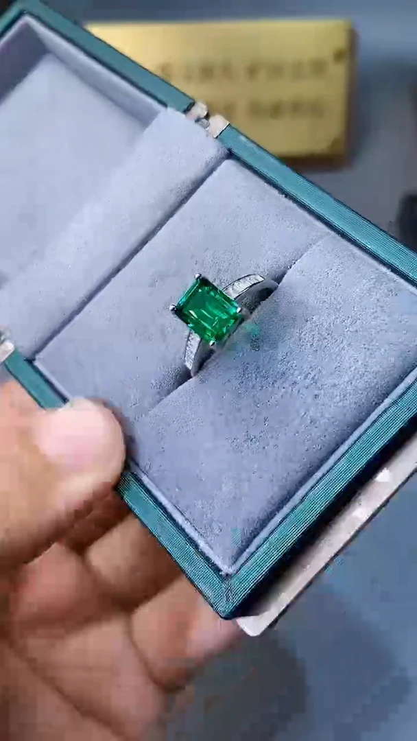 【闪购商品】透辉石戒指银S925镶嵌354