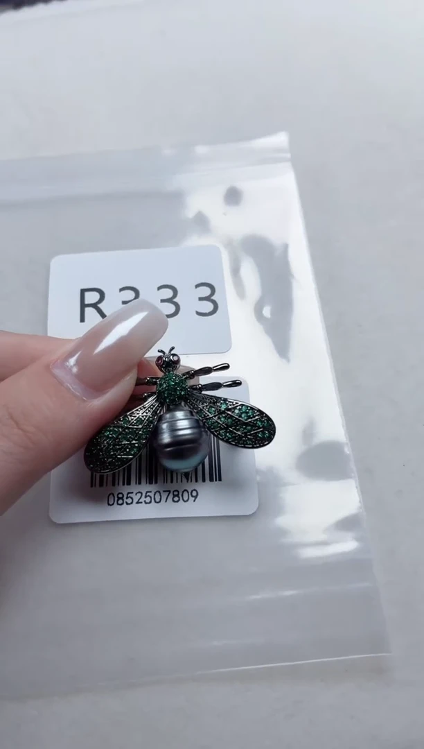 未镶嵌胸针海水珍珠r333