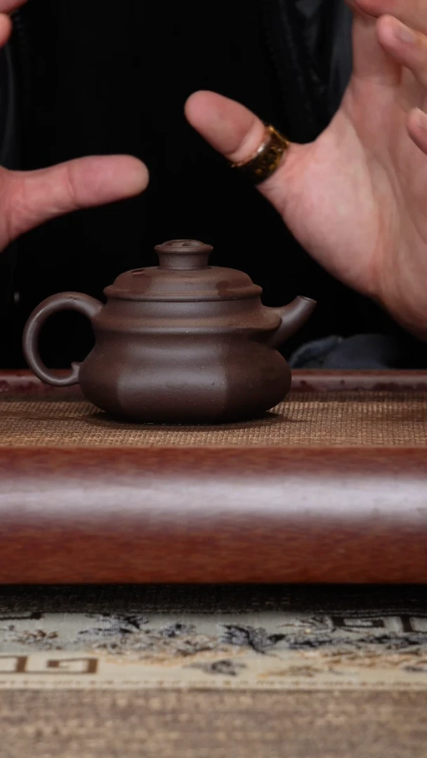 【闪购商品】紫砂茶壶福牛天青半手工