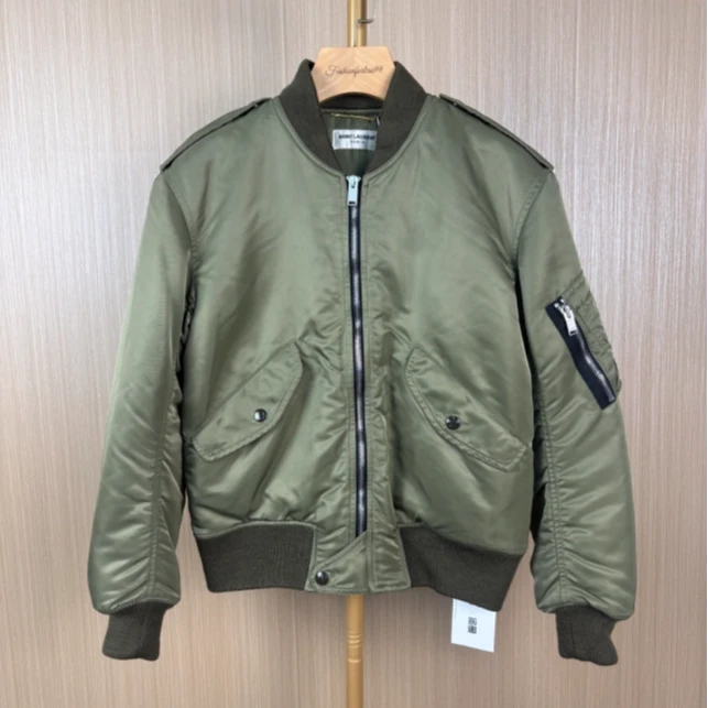 99新 YSL/圣罗兰 军绿色夹克外套 160 16273831