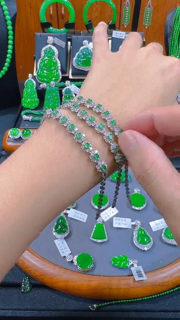 未镶嵌手链翡翠天然A货翡翠+发其一