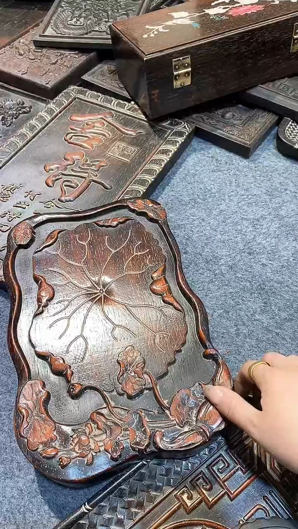 木紫檀雕刻板一物一拍以直播间为准