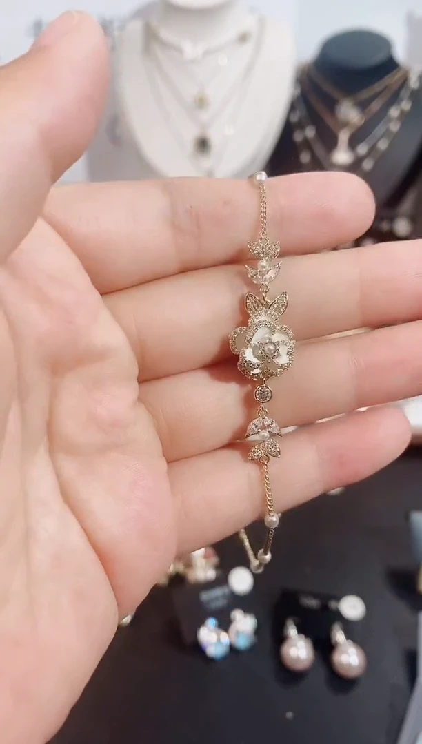 铜合金无925银手链7155