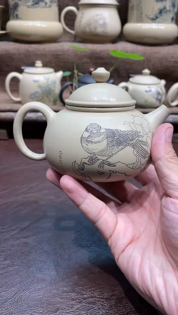泥塑王宇舒泛舟合作潘壶240cc