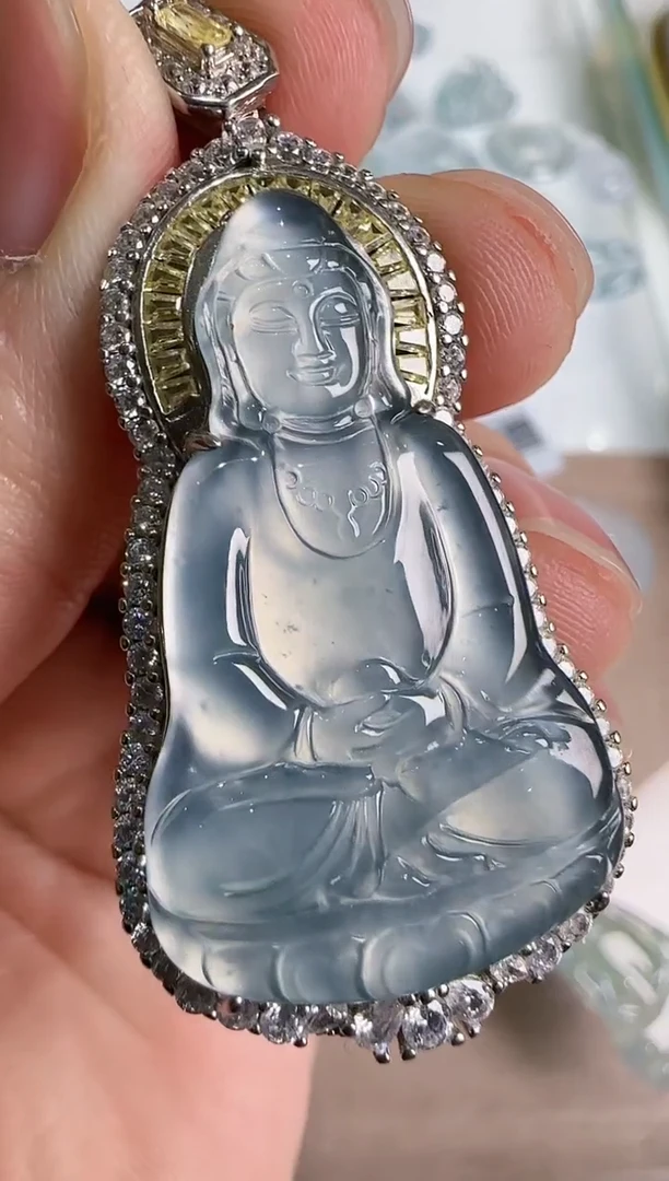 【闪购商品】翡翠吊坠(不含链)银S925镶嵌多样性发货