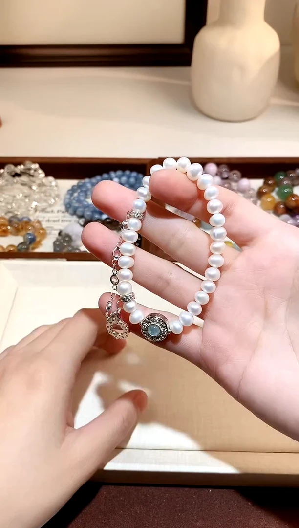 未镶嵌手串淡水珍珠珍珠diy手串 多样性发一