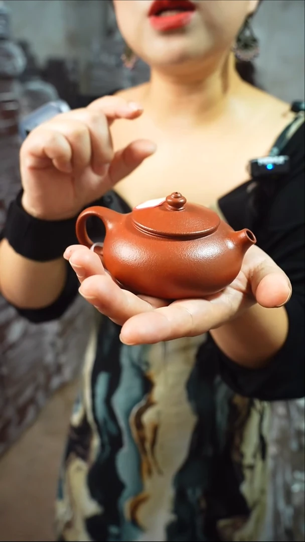 茶壶紫砂龙山朱砂寒江