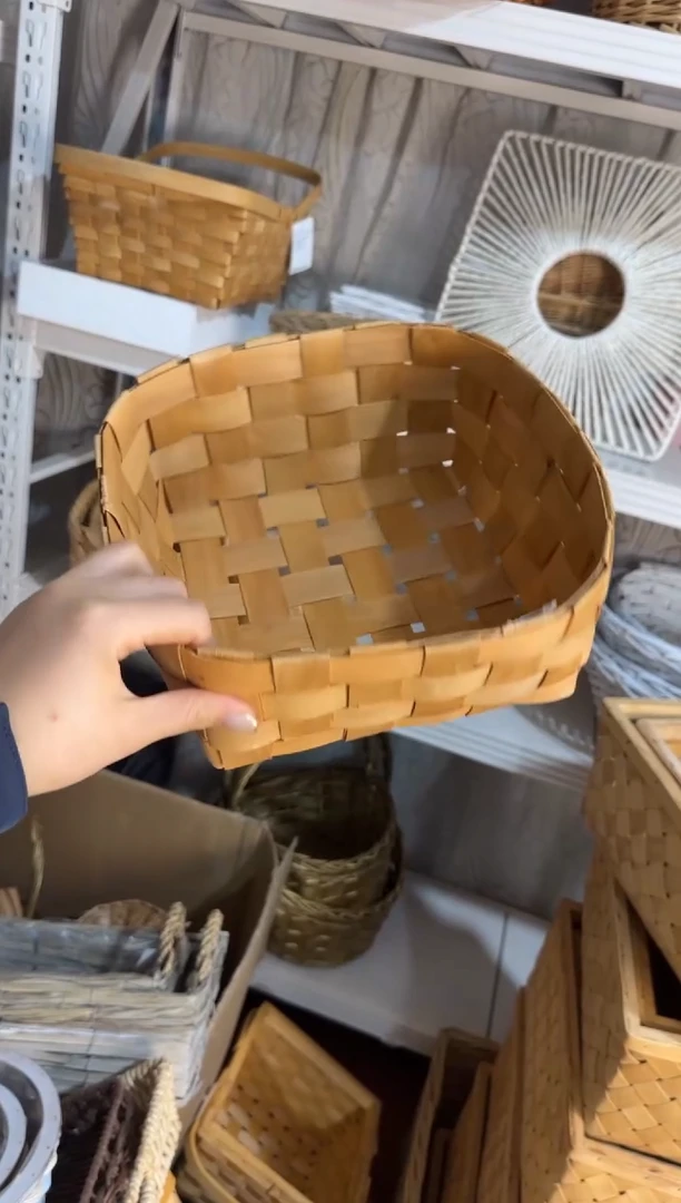 花*猫微瑕捡漏 水杉木正方形果盘