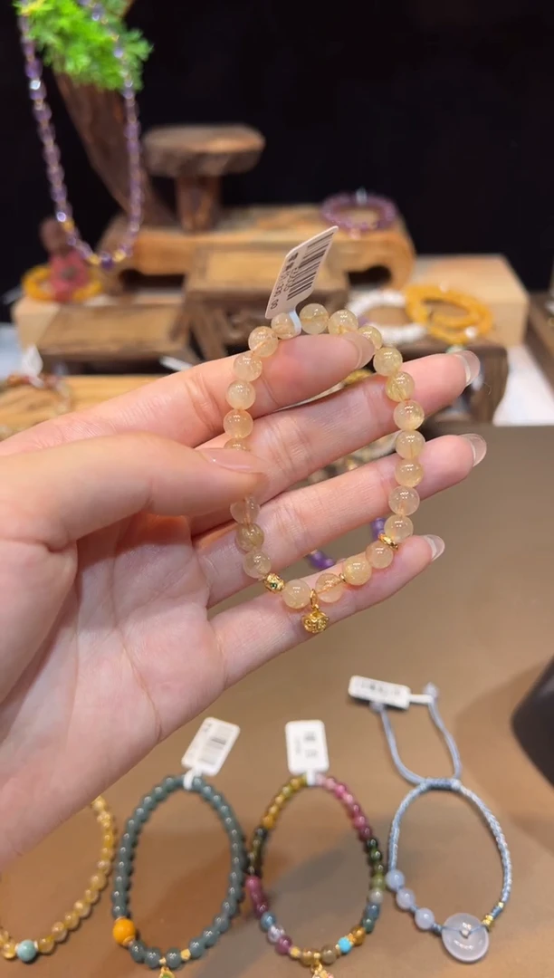 水晶手链未镶嵌手饰@@E6606